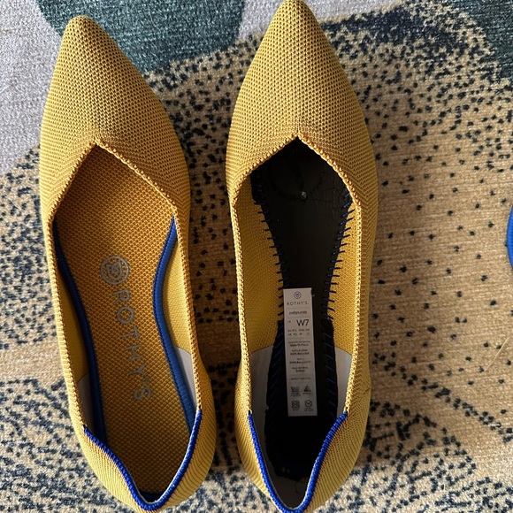 Rothy’s Point toe Mustard 7W - Picture 4 of 4